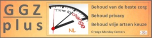 Banner GGz plus - OM Centers Time To Change NL - Orange Monday