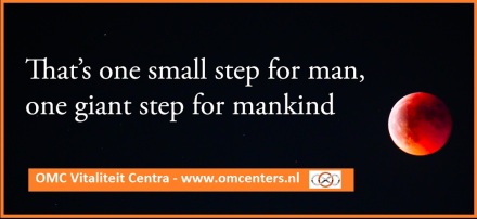 A small step ... eerste Franchisenemer Orange Monday Vitaliteit Centrum Utrecht + logo